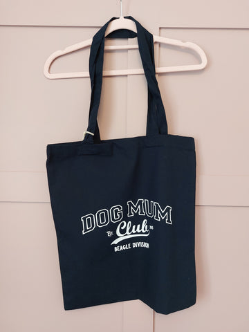 Customised Dog Mum Club Shopping Tote Bag, Pet Shop Tote
