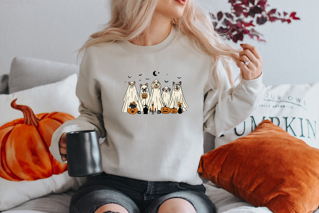 Cute halloween sweatshirts sales